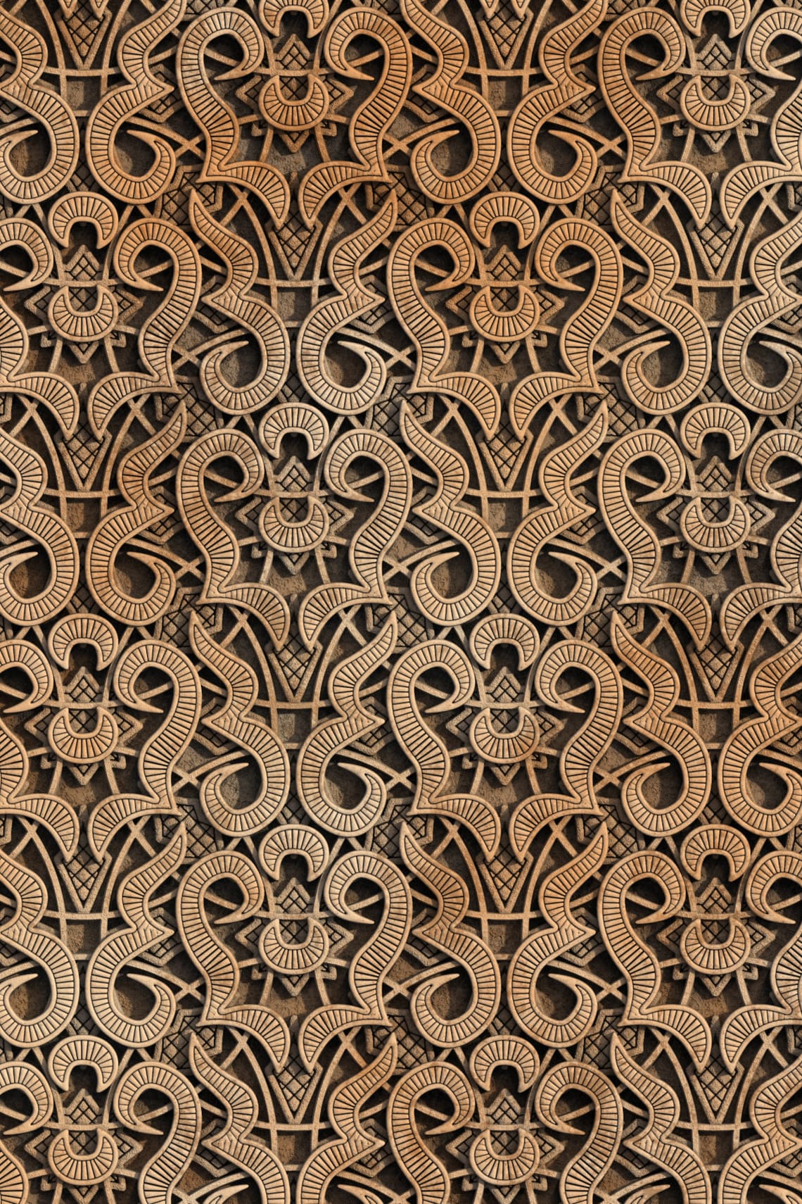 Alhambra inspired Stucco Wall