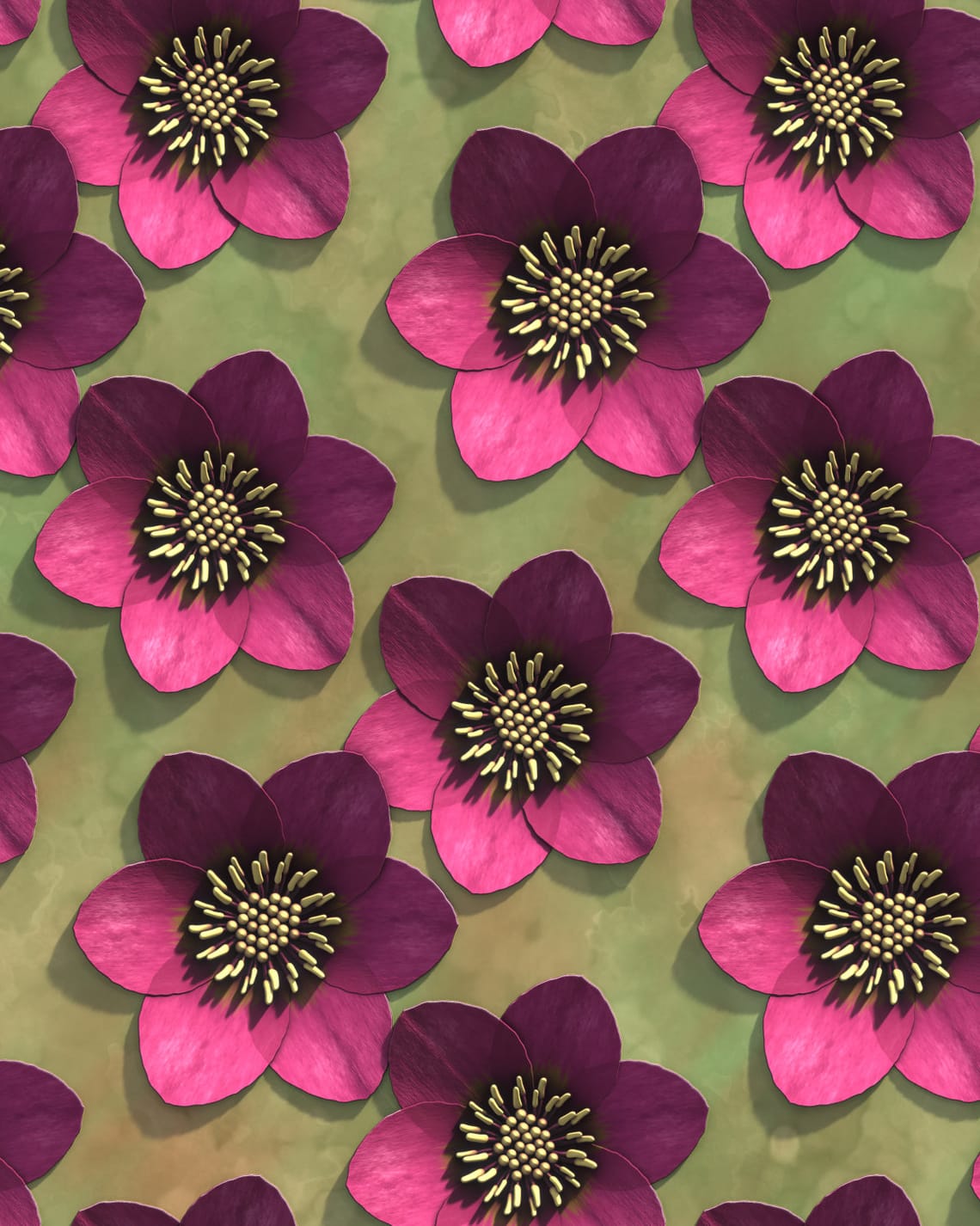 Hellebore Flower Design