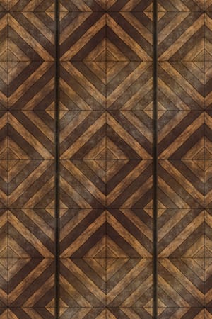 In a Dusty Old Bookshop - Wood Floor - Fabric Design