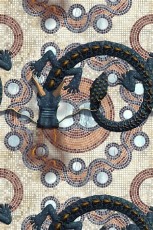 Hannon - Dragon on Mosaic Tile
